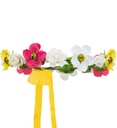 "DIADEM DE FLEURS AVEC RUBAN"