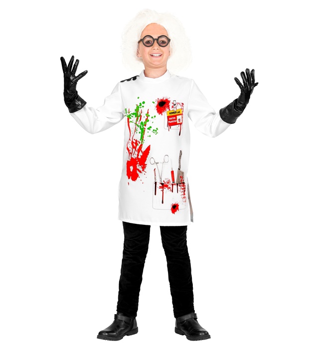 [73056] "SCIENTIFIQUE  FOU" (blouse de labo, gants) (5-7 ans)