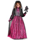 "MARIEE SQUELETTE" (robe avec jupon à cerceau, voile de mariée)
