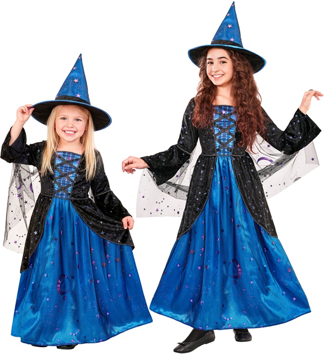 "SORCIERE" (robe avec voile, chapeau)