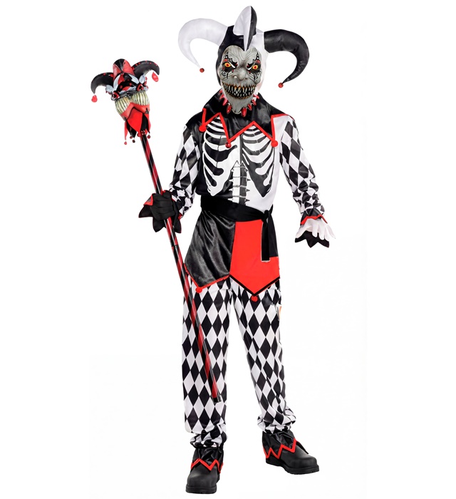 "BOUFFON PESTRE" (manteau, pantalon, ceinture, masque, chapeau)