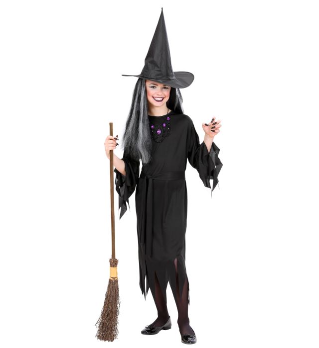 "SORCIERE" (robe, ceinture, chapeau)
