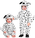 "DALMATIEN EN VELOURS DOUX" (combinaison à capuche)