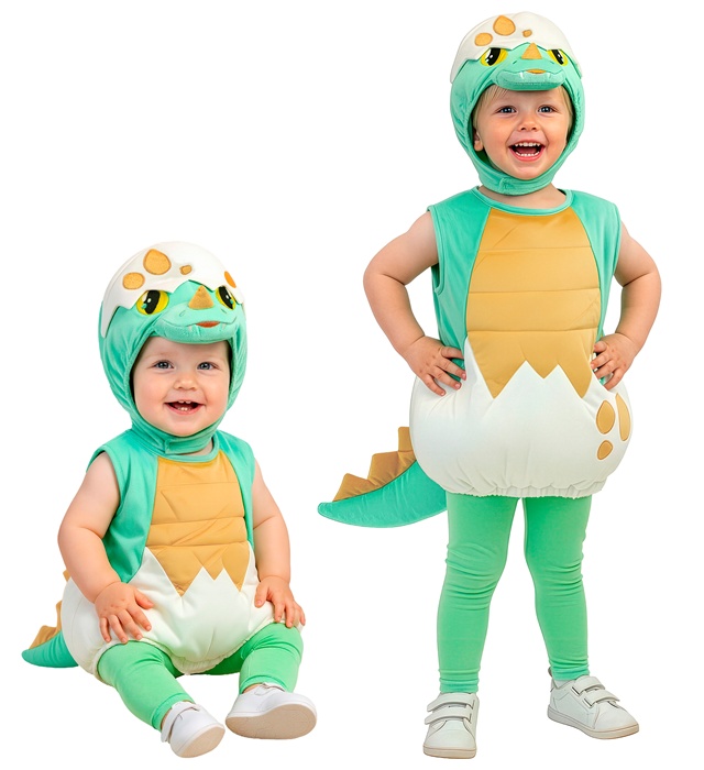 "BÉBÉ DINOSAURE" (costume, pantalon, masque à capuche)