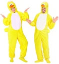 "CANETON EN PELUCHE DOUX" (combinaison à capuche avec masque)