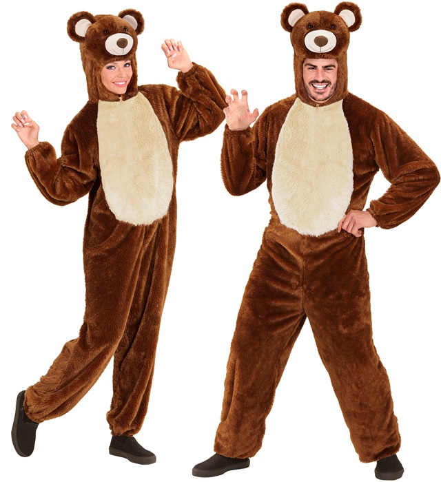 "OURS EN PELUCHE DOUX" (combinaison à capuche avec masque)
