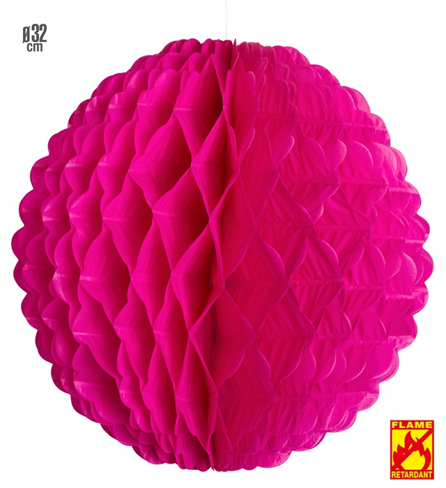 [02519] "GLOBE NID D'ABEILLE VIOLET" Ø 32 cm - retardateur de flamme