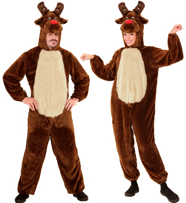 "RENNE EN PELUCHE DOUX" (combinaison à capuche avec masque)
