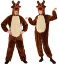 "RENNE EN PELUCHE DOUX" (combinaison à capuche avec masque)