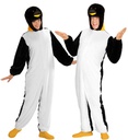 "PINGOUIN EN PELUCHE DOUX" (combinaison à capuche avec masque)