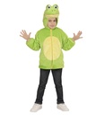 "GRENOUILLE EN PELUCHE DOUX" (veste à capuche et masque)