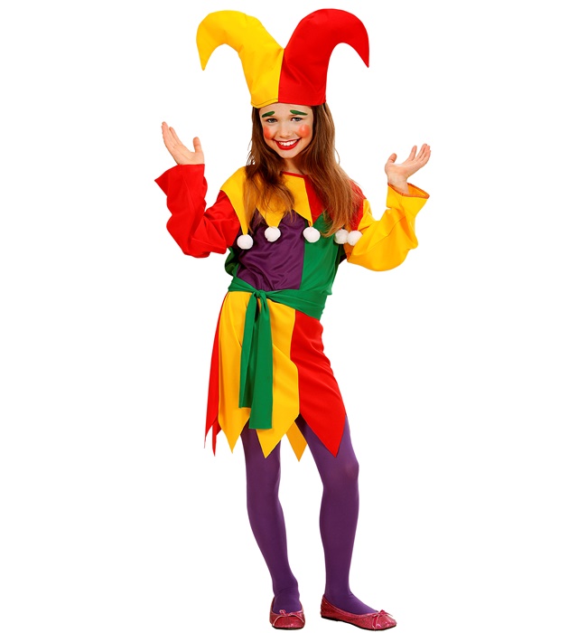[02585] "JOKER" (robe, ceinture, chapeau) (116 cm / 4-5 Years)