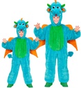 "DRAGON EN PELUCHE DOUX" (combinaison à capuche et masque)