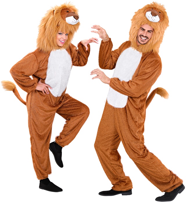 "LION AMUSANT" (combinaison à capuche avec masque)