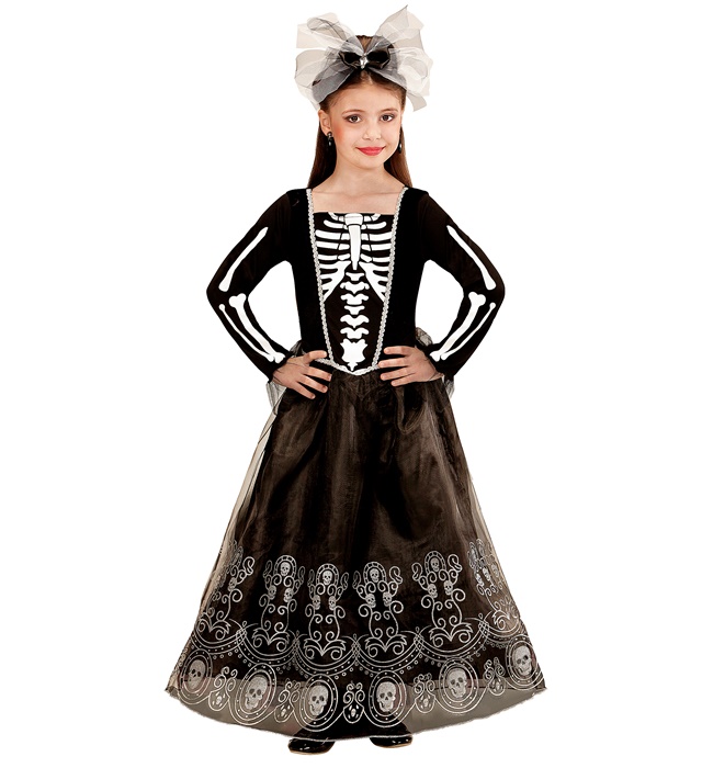 "SQUELETRIA" (robe, coiffe)