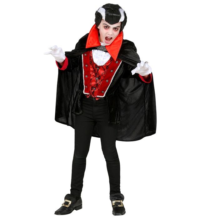 "VAMPIRE VICTORIEN" (veste avec gilet, jabot, cape)