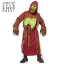 "ZOMBIE SQUELETTE" (tunique à capuche, ceinture, masque et torse lumineux)