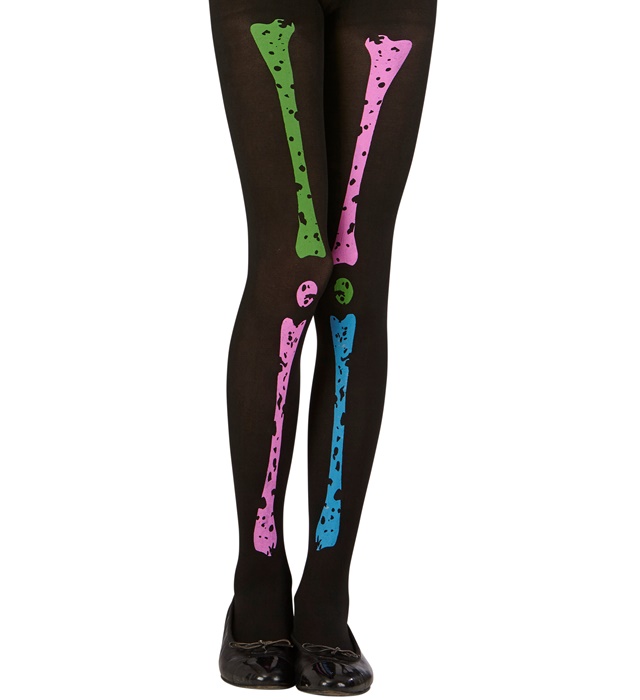 "COLLANT SQUELETTE NEON" 70 DEN