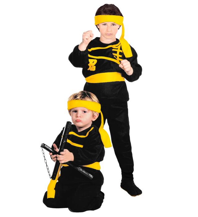 [36139] "NINJA" (casaque, pantalon, ceinture, bandeau pour la tete) (3-4 ans)