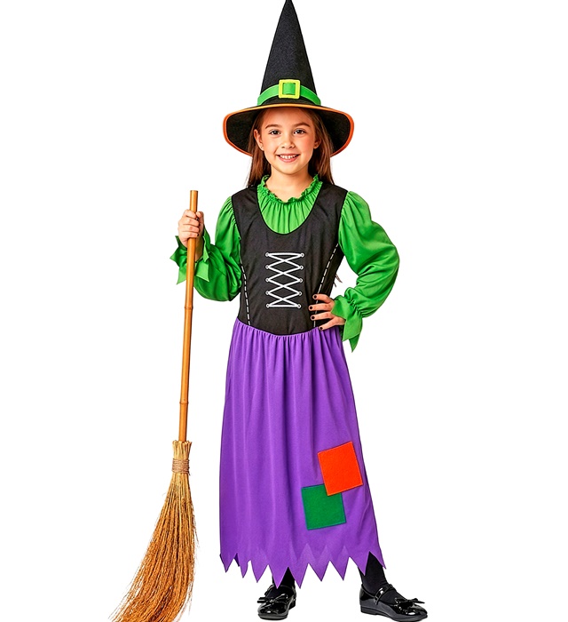 "SORCIERE" (robe, chapeau)