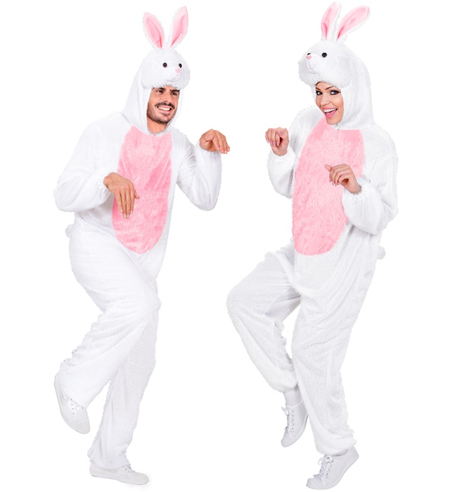 [9259A] "LAPIN AMUSANT" (combinaison à capuche avec masque) (M)