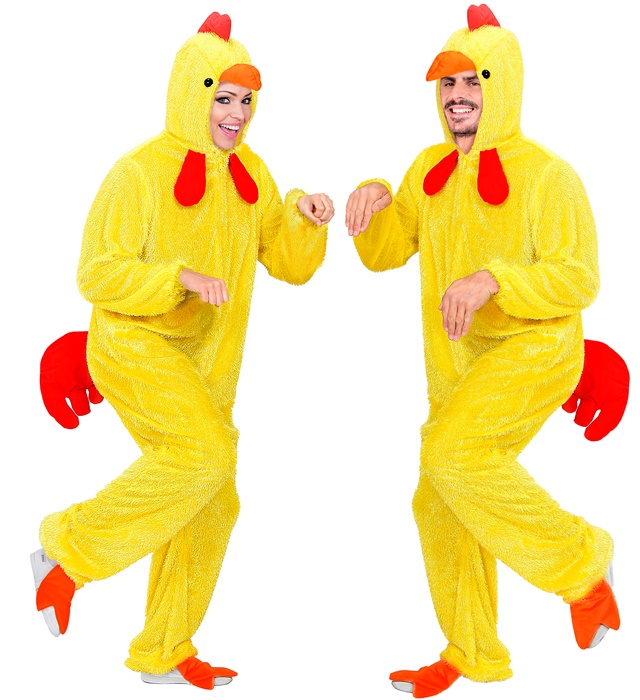 "POUSSIN AMUSANT" (combinaison à capuche avec masque)