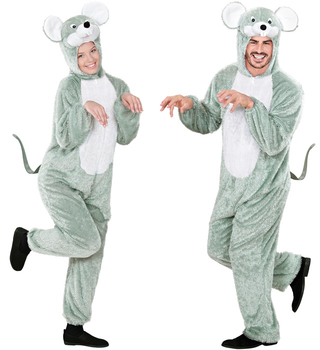 [9268A] "SOURIS AMUSANT" (combinaison à capuche avec masque) (M)