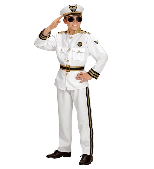 CAPITAINE DE LA MARINE (veste, pantalon, ceinture, chapeau)
