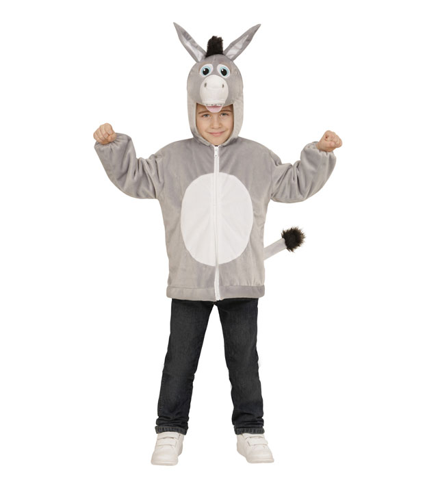 [97450] "ANE EN PELUCHE DOUX" (veste à capuche et masque) (1-2 ans)