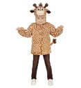 "GIRAFE EN PELUCHE DOUX" (veste à capuche et masque)
