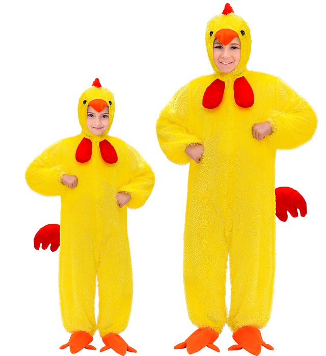 "POUSSIN AMUSANT" (combinaison à capuche avec masque)