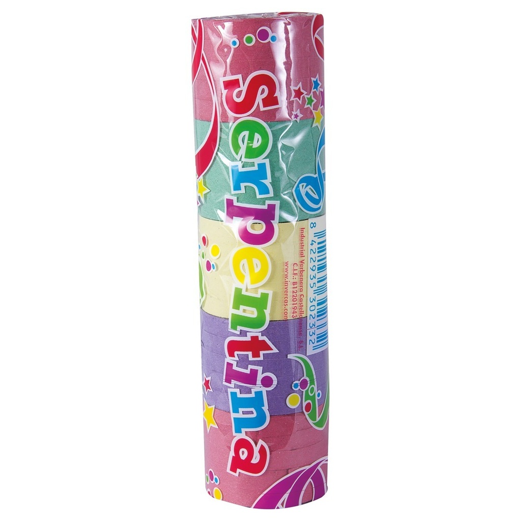 [PTC-03122] Rouleau de serpentins colorés - 10 m