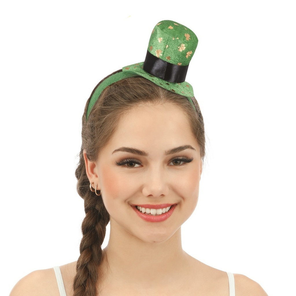 [PTC-10056] Serre-tête St Patrick - mini chapeau
