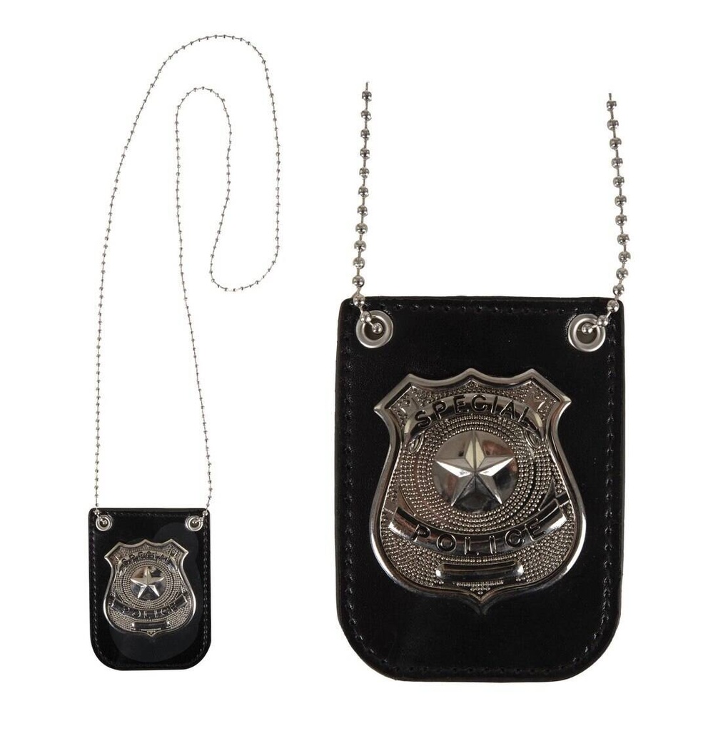 [PTC-10433] Collier badge policier - 10 cm