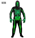 "SQUELETTE NEON" (tenue, gants, masque)