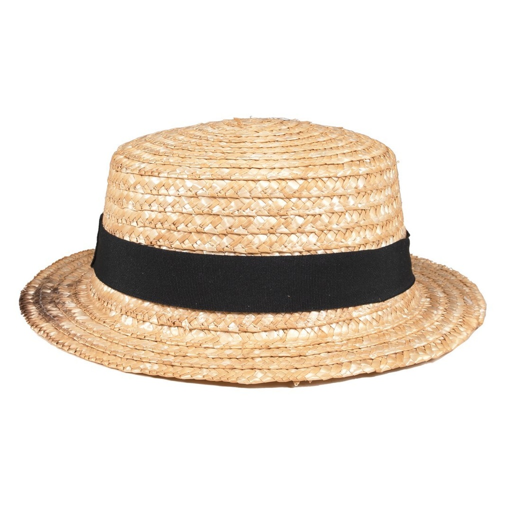 [PTC-19080] Chapeau de paille canotier - adulte - luxe