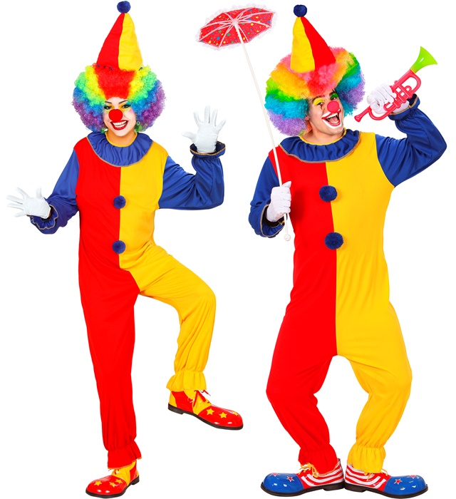 [02709] "CLOWN" (combinaison, chapeau) (XS)