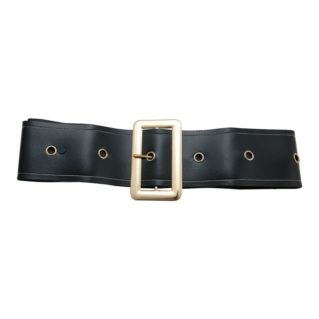 Ceinture simili cuir - noir - 150 cm