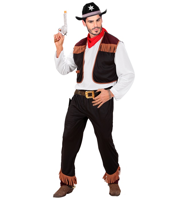 [02721] "COWBOY" (chemise avec veste, pantalon, bandana) (S)