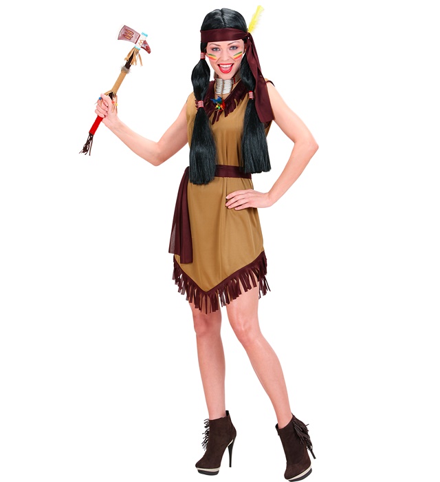 "INDIENNE" (robe, ceinture, bandeau)