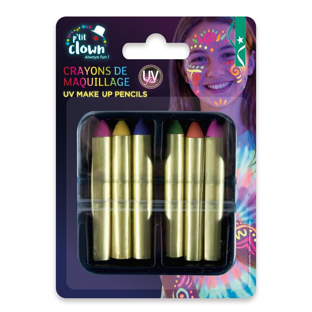 [PTC-21421] Crayon maquillage - UV - lot de 6