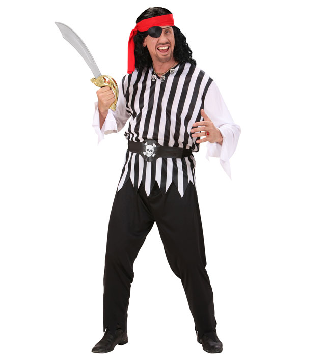 "PIRATE" (casaque, pantalon, ceinture, bandeau)