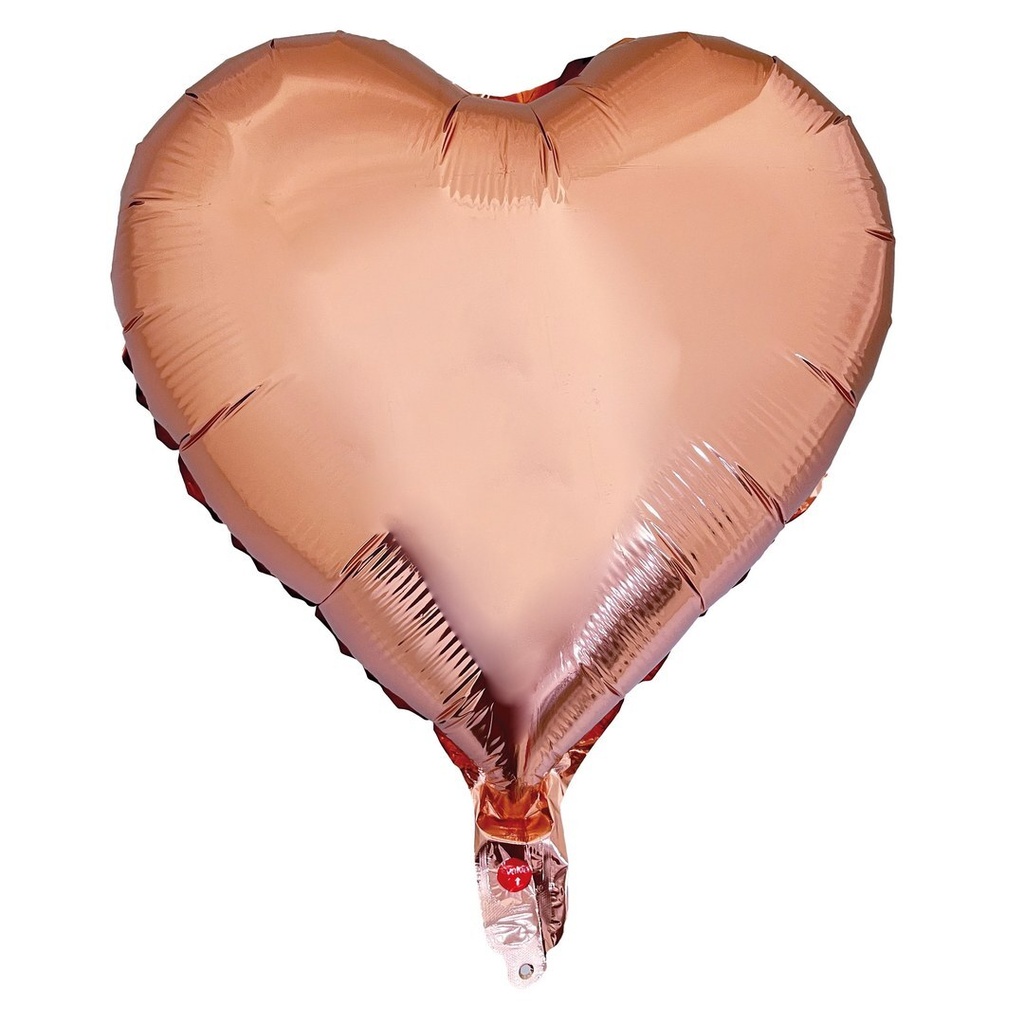 [PTC-22319] Ballon aluminium cœur - rose gold