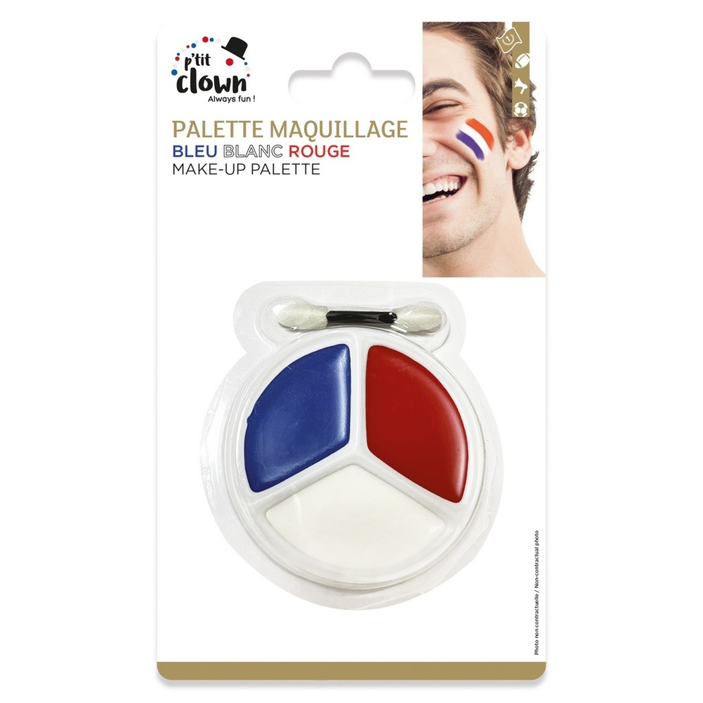 [PTC-22388] Palette maquillage - bleu, blanc, rouge