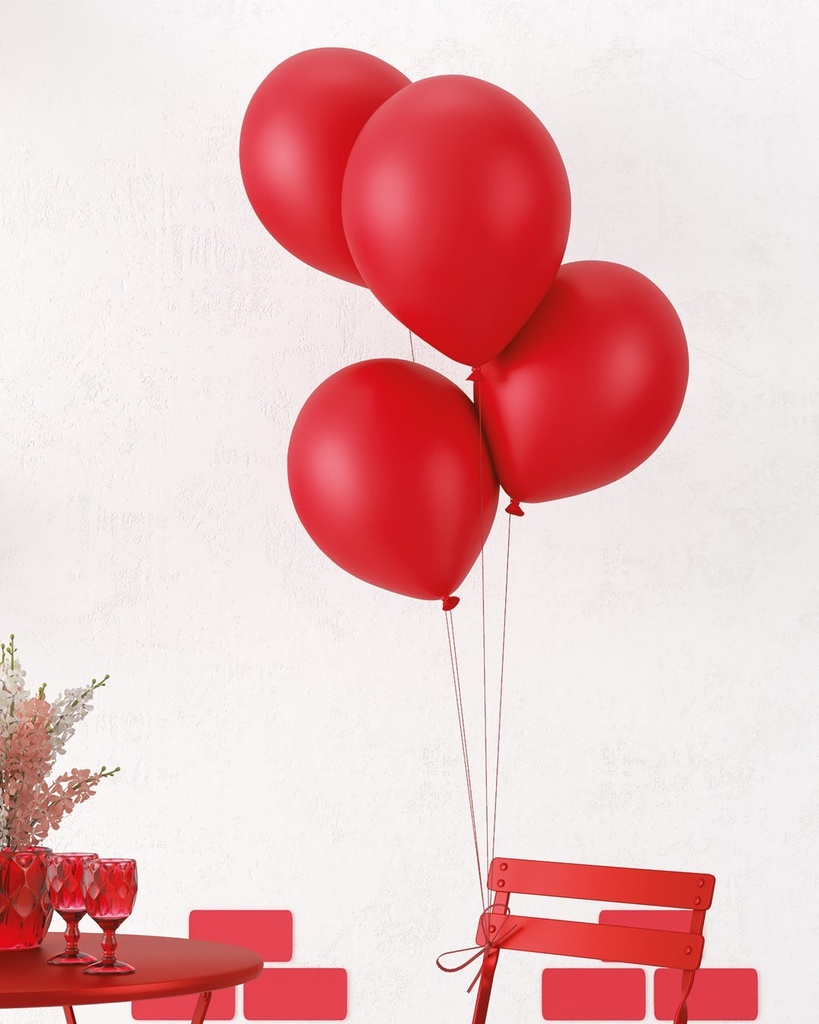[PTC-22415] Ballon 30cm - lot de 10 - rouge