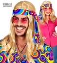 Blonde "PERRUQUE 70s DISCO FEVER AVEC BANDEAU" en boite