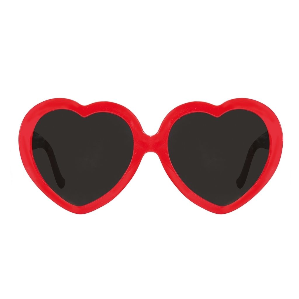 [PTC-22653] Lunettes cœur - rouge