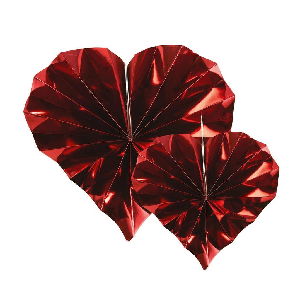 [PTC-22655] Rosace - cœur rouge - lot de 6