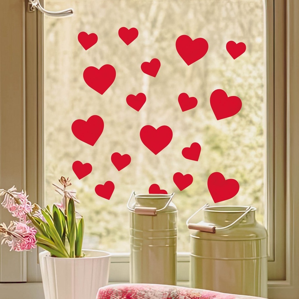 [PTC-23267] St Valentin - Stickers cœur rouge