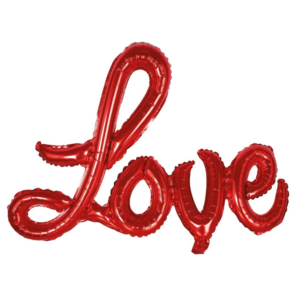 [PTC-23271] Ballon aluminium Love" - rouge"